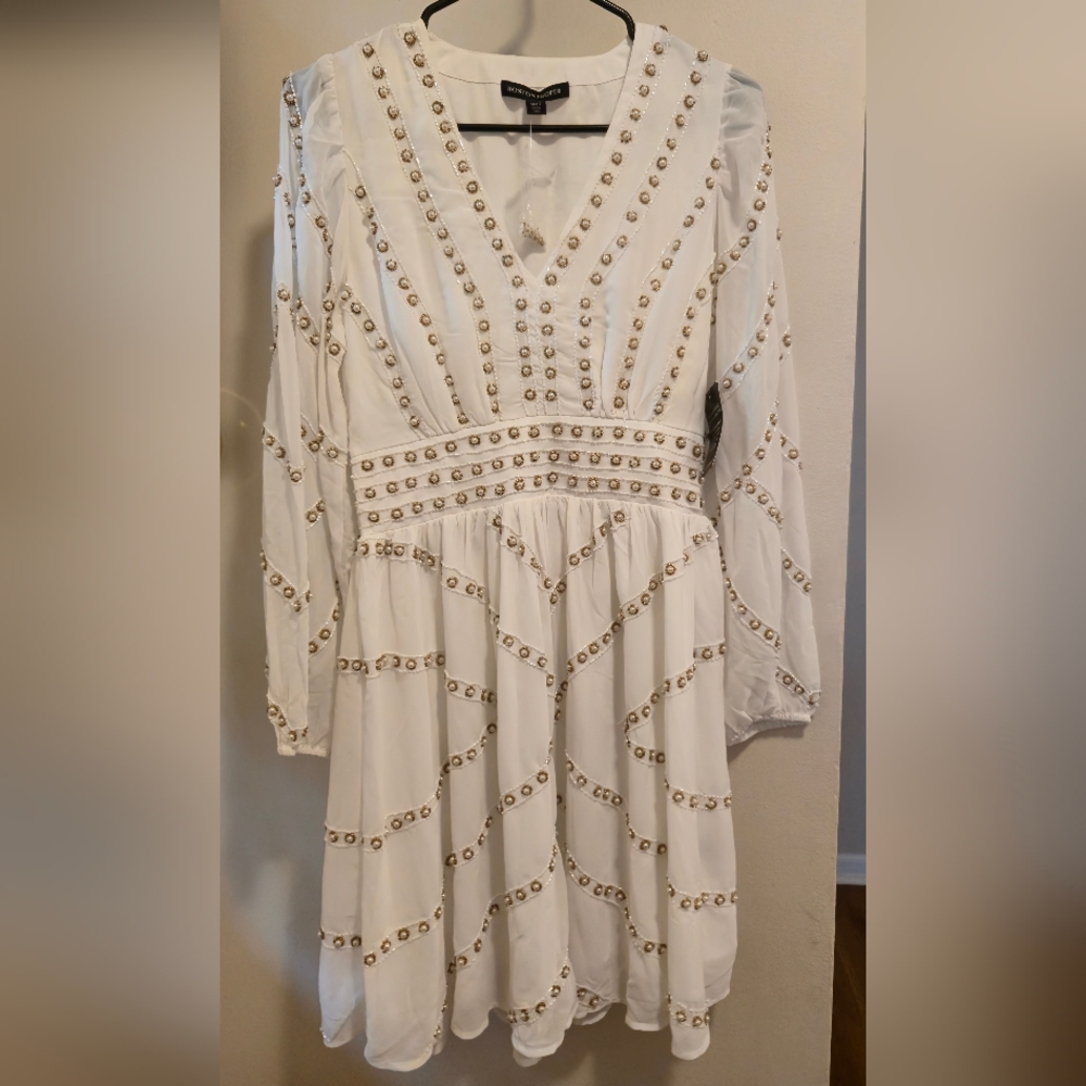 Elegant Ivory Pearl Dress